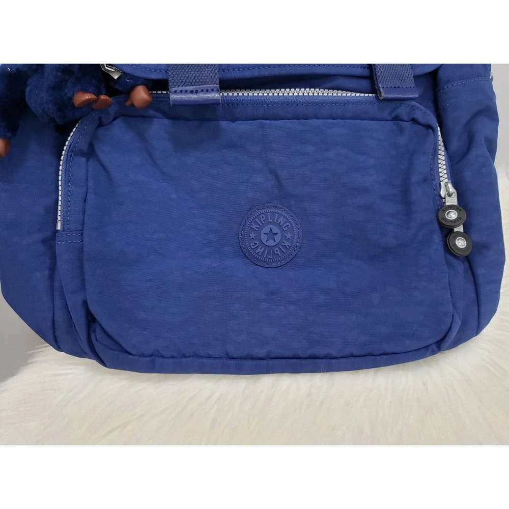 NEW Kipling Odell Backpack Nylon Laptop Bag BP4043 solid ink navy blue